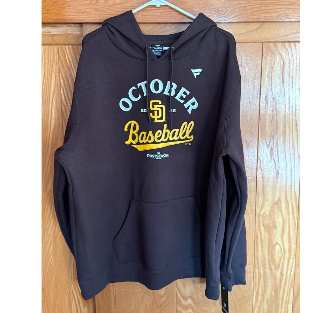 NWT San Diego Padres 2025 MLB Postseason Hoodie - 2XL